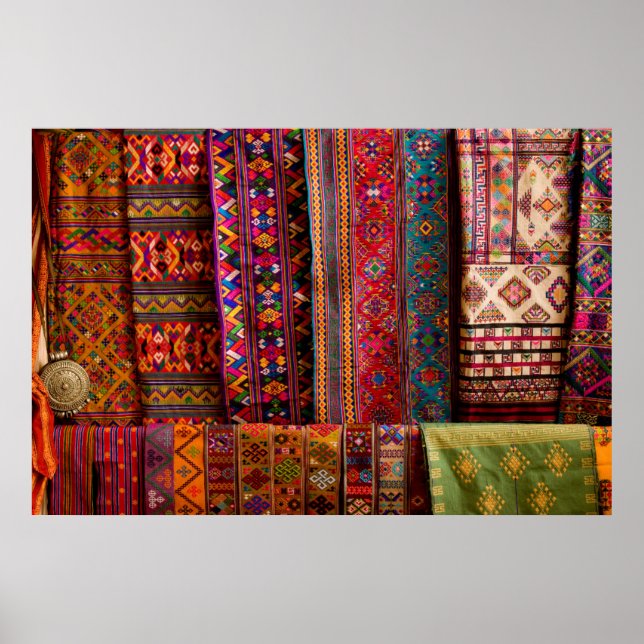 Bhutan fabrics for sale poster (Vorne)