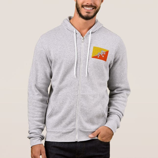 Bhutan Flag Hoodie (Vorderseite)