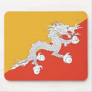 Bhutan Flag Mousepad