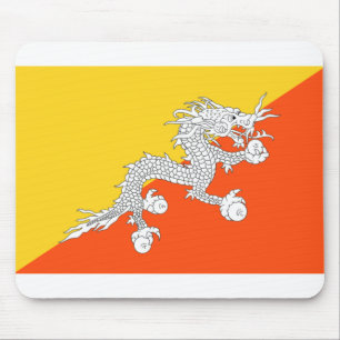 Bhutan Flag Mousepad