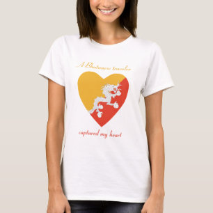 Bhutan Flag Sweetheart T - Shirt