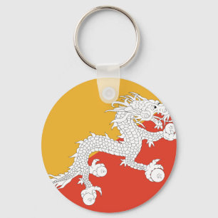 Bhutan-Flagge Schlüsselanhänger