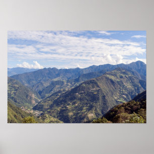 Bhutan friedliche Ostberge - Himalaya Poster