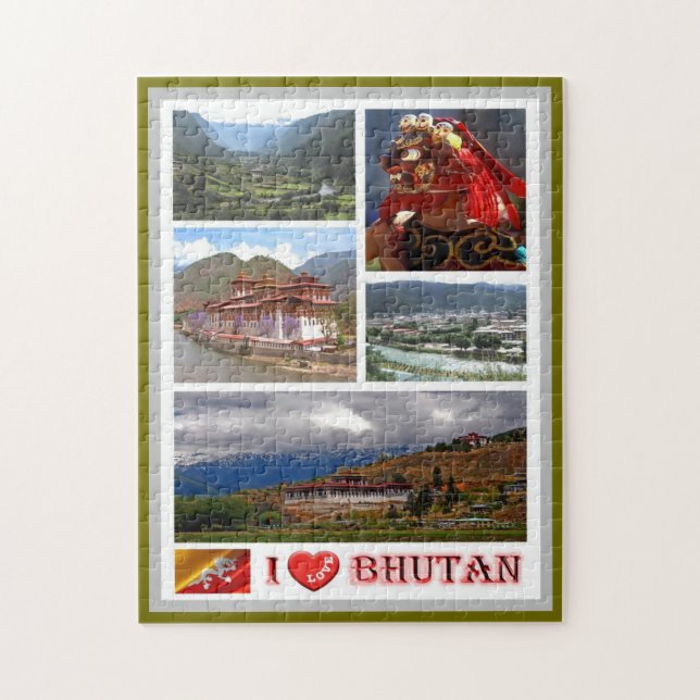 Bhutan - I Liebe - (Vertikal)