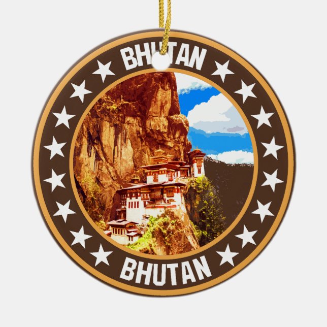 Bhutan Keramik Ornament (Vorne)