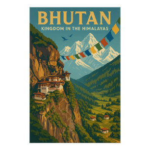 Bhutan - Königreich im Himalaya Poster