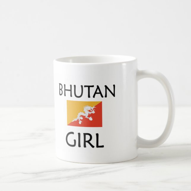 BHUTAN-MÄDCHEN KAFFEETASSE (Rechts)