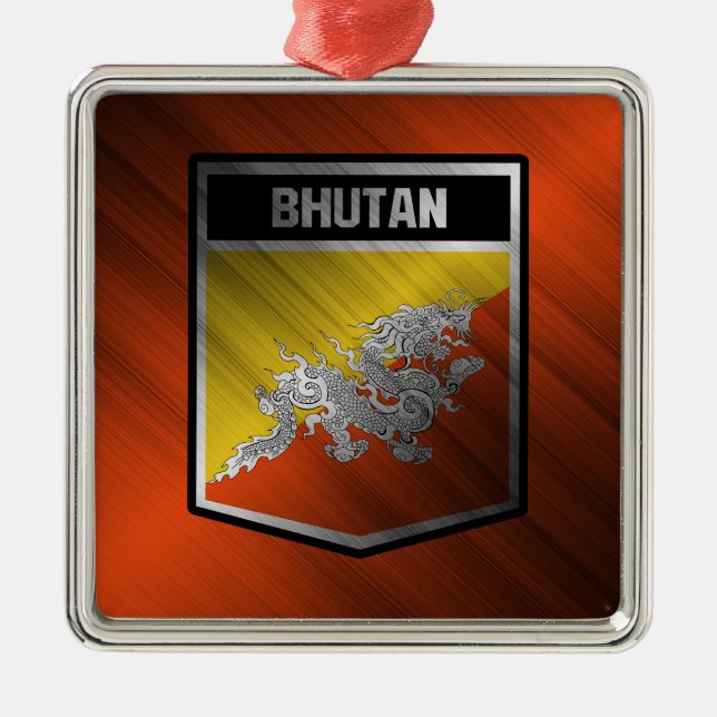 Bhutan Ornament Aus Metall (Vorne)