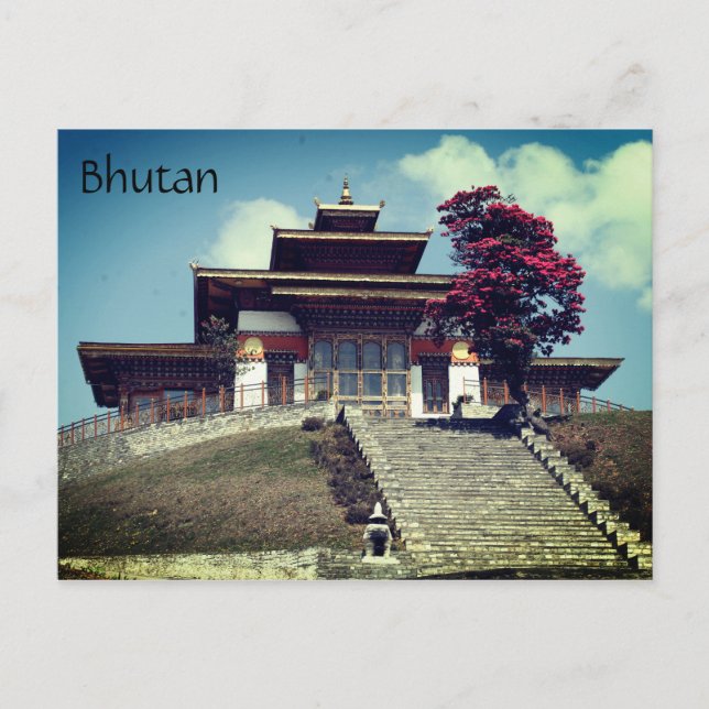 Bhutan Postkarte (Vorderseite)