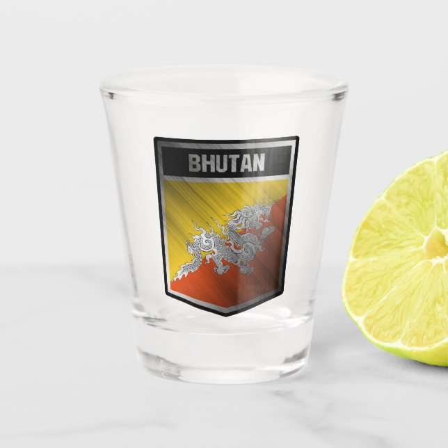 Bhutan Schnapsglas (Vorderseite)