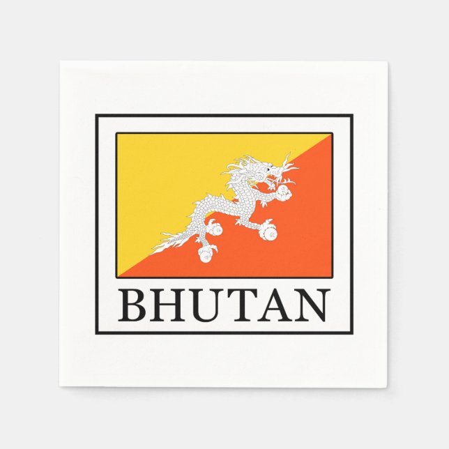 Bhutan Serviette (Vorderseite)