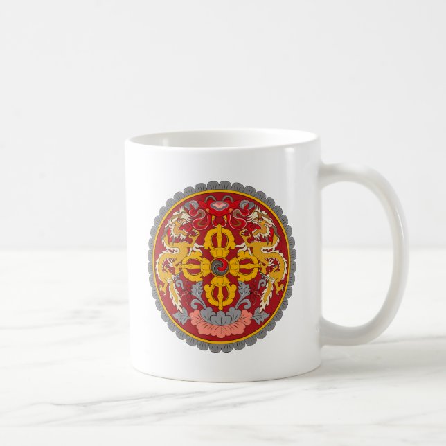 Bhutan-Wappen Tasse (Rechts)