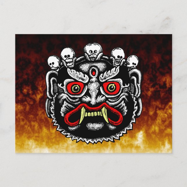 Bhutanese Demon Postkarten (Vorderseite)