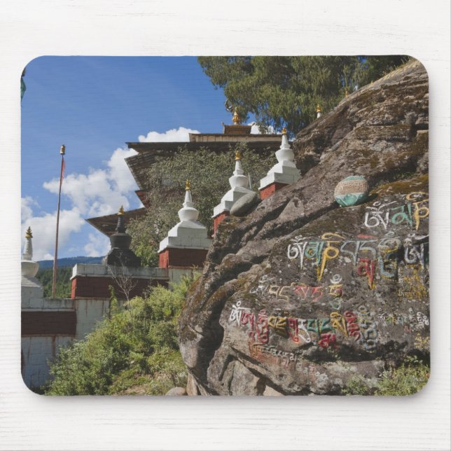 Bhutanesisch schreibt auf Felsen und nepalesisch c Mousepad (Vorne)