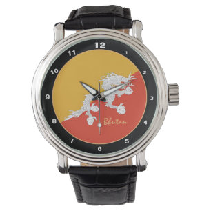 Bhutanesische Flag- und Bhutan-Mode/Design-Uhr Armbanduhr