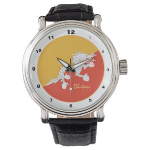 Bhutanesische Flag- und Bhutan-Mode/Design-Uhr Armbanduhr