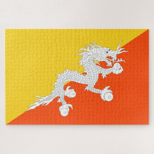 Bhutanische Flagge (Bhutan) (Donnerdrache)