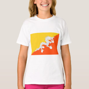 Bhutanische Flagge (Bhutan) (Donnerdrache) T-Shirt