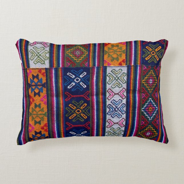 bhutanisches Textil Dekokissen (Vorderseite)