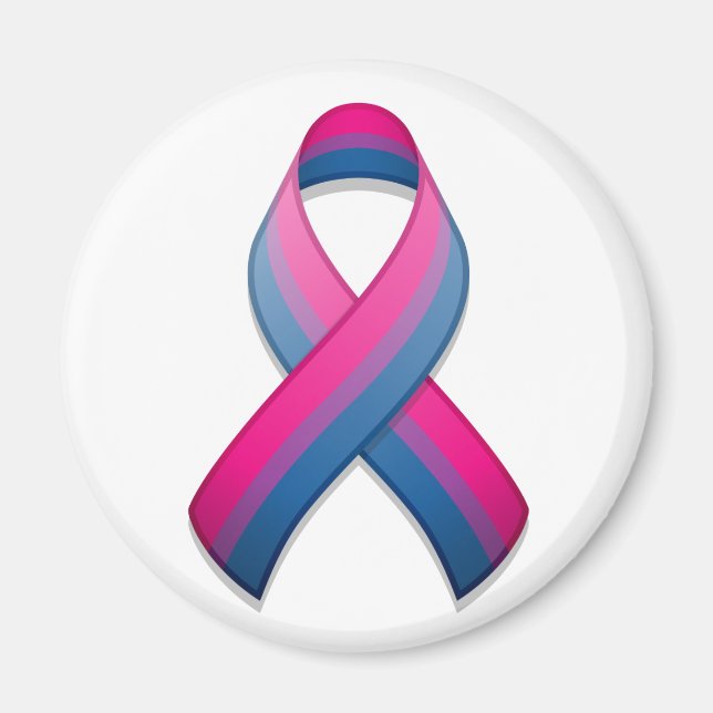Bi Awareness Ribbon Magnet (Vorne)