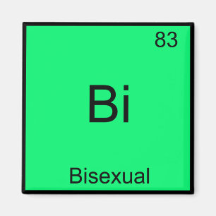 Bi - Bisexuell Chemie-Element-Symbol Lustig Magnet