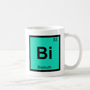 Bi - Bismuth Chemie Periodisches Tabellensymbol Kaffeetasse