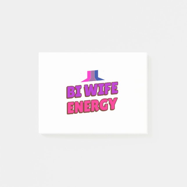 Bi Ehefrau Energy Post-it Klebezettel (Vorderseite)