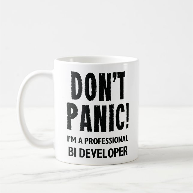 BI-Entwickler Kaffeetasse (Links)