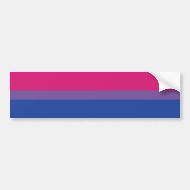 Bi Flag Autoaufkleber (Vorne)