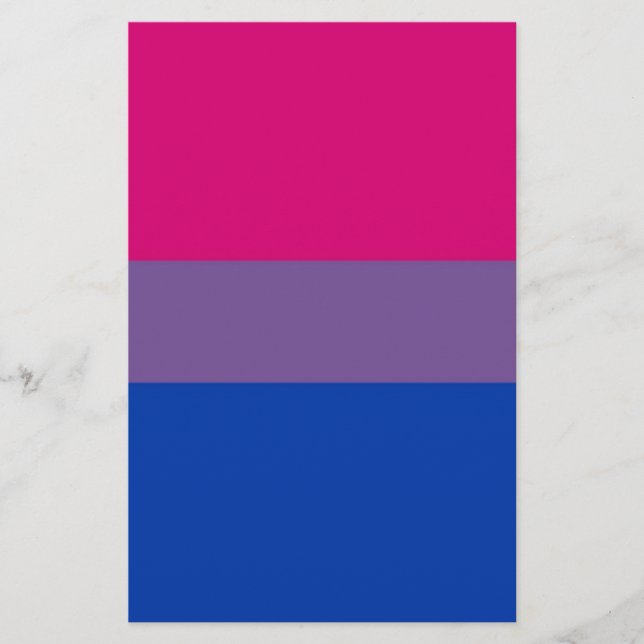 Bi-Flagge fliegt für bisexuellen Stolz Briefpapier (Vorderseite)