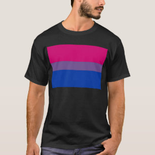 Bi-Flagge fliegt für bisexuellen Stolz T-Shirt