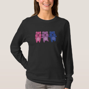 Bi-Flagge Stolz Lgbtq Quokka T-Shirt
