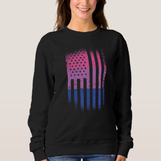 Bi-Flagge Stolz LGBTQ USA-Stolzflagge Sweatshirt