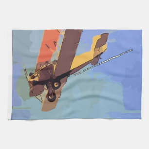 Bi Flugzeug Vintag Geschirrtuch