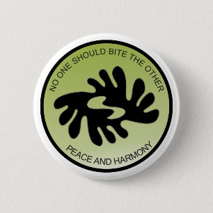 BI-FRIEDENS- UND HARMONIE des BI-NKA Knopf Button
