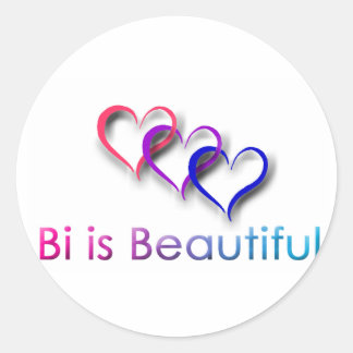 Bi ist ein schöner weißer Sticker