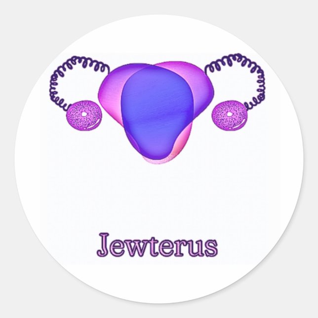 Bi Jewterus Runder Aufkleber (Vorderseite)