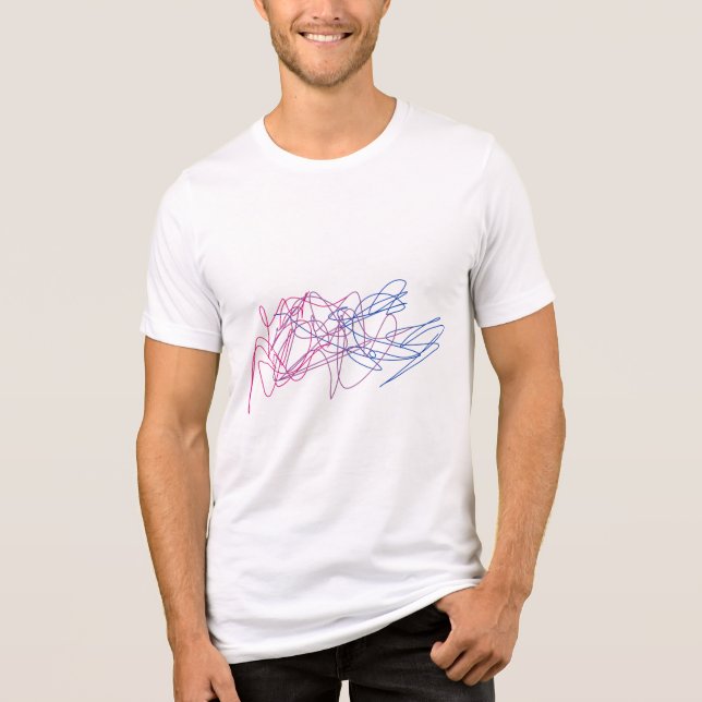 Bi Mess/Bi Panik Männer Tri-Blend Shirt (Vorderseite)