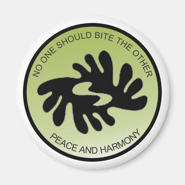 BI NKA BI FRIEDEN UND HARMONIE Magnet (Vorne)