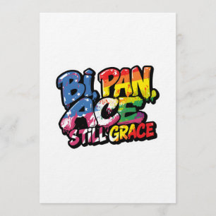 Bi Pan Ace Still Grace Shirt   Lustige LGBTQ Zitat Einladung