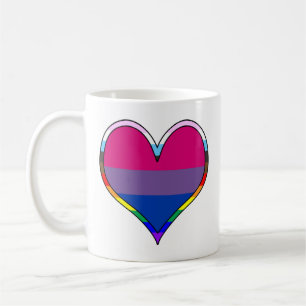 Bi Pride Coeur Café Mug