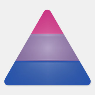 Bi Pride Colors Highlight Dreieckiger Aufkleber