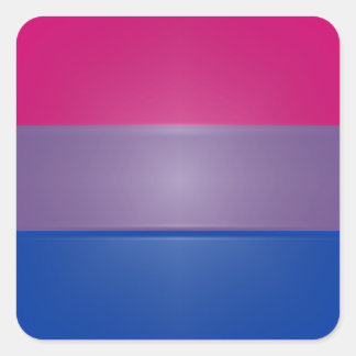 Bi Pride Colors Highlight Quadratischer Aufkleber