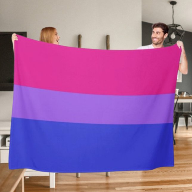 Bi Pride Cozy Fleece Blanket (Von Creator hochgeladen)