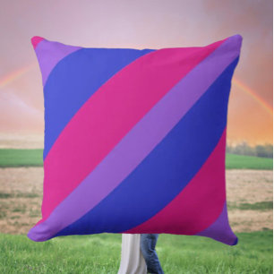 Bi Pride Diagonal Kissen