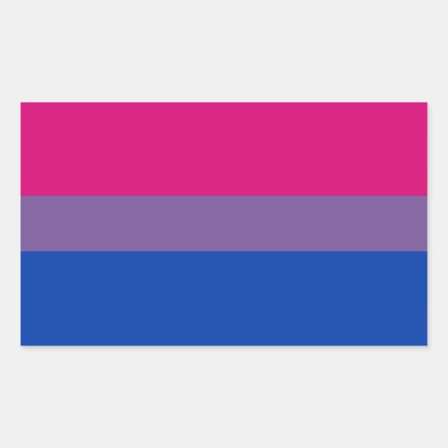 Bi Pride Flag Sticker Sheets (Rechteck) (Vorderseite)