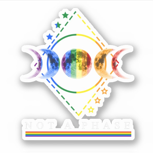 Bi-Pride-Shirt kein LGBT-Syndrom Aufkleber (Vorderseite)