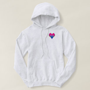 Bi Pride Sweat - shirt à capuche de coeur