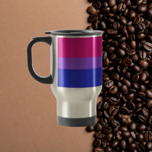 Bi Proud & Bold Reisebecher (Von Creator hochgeladen)