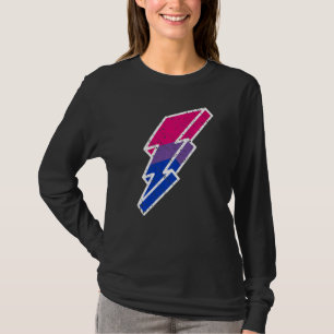 Bi Stolz Blitzschlag Cute Lgbtq Parade Subtil P T-Shirt